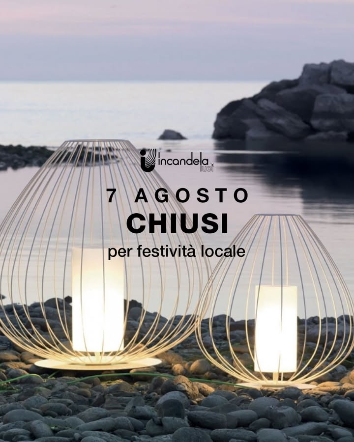 Comunichiamo ai nostri cari clienti che ð—´ð—¶ð—¼ð˜ƒð—²ð—±ð—¶Ì€ 🳠ð—”ð—´ð—¼ð˜€ð˜ð—¼ saremo