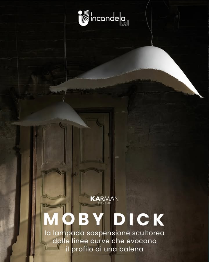 Scopri Moby Dick di Karman ✨ðŸ‹
Una sospensione scultorea che plasma
